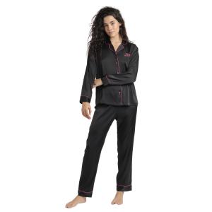 62958-0-000110-pigiama-aperto-maniche-lunghe-in-satin-donna-barbie-vintage-negro