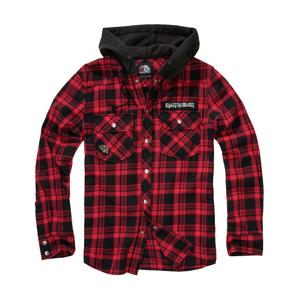 61048-220-camicia-a-quadri-con-cappuccio-brandit-iron-maiden-eddy-dark-red-black