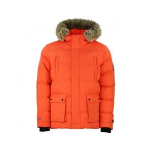 canabel-qi-orange-piumino-impermeabile-peak-mountain-canabel-arancia