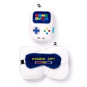 cush248-cuscino-da-viaggio-in-peluche-2-in-1-console-per-videogiochi-puckator-relaxeazzz-game-over-bianco-19x14x9-cm