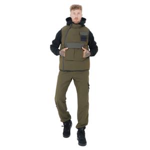 23945-kaki-giubbotto-in-nylon-con-tasche-sixth-june-verde-cachi