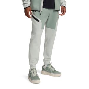 1389353-348-pantaloni-running-under-armour-unstoppable-fleece-verde-nero-hydro-green
