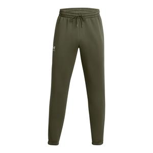 1389358-390-pantaloni-da-jogging-con-bande-logate-under-armour-icon-fleece-verde-navy-bianco